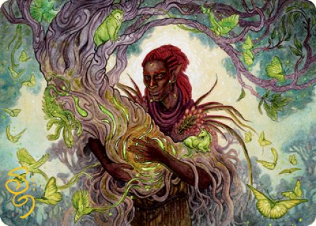 Circle of Dreams Druid Art Card (Gold-Stamped Signature) [Dungeons & Dragons: Adventures in the Forgotten Realms Art Series] | Good Games Adelaide SA