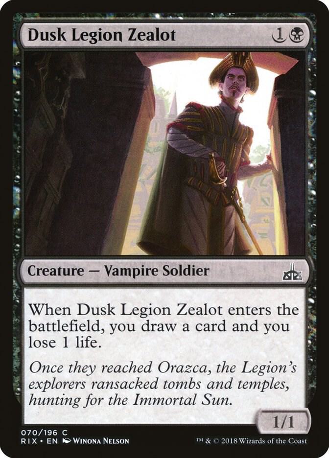 Dusk Legion Zealot 70 (Rivals of Ixalan)  - Foil | Good Games Adelaide SA