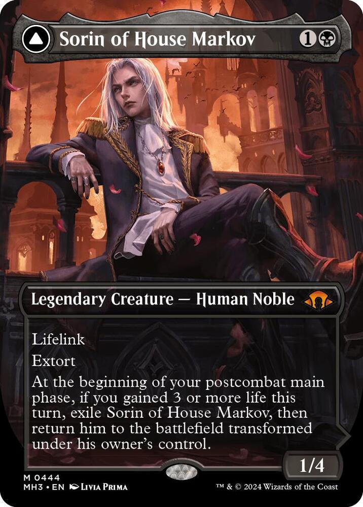Sorin of House Markov // Sorin, Ravenous Neonate 444/319 (Modern Horizons 3)  - Borderless | Good Games Adelaide SA