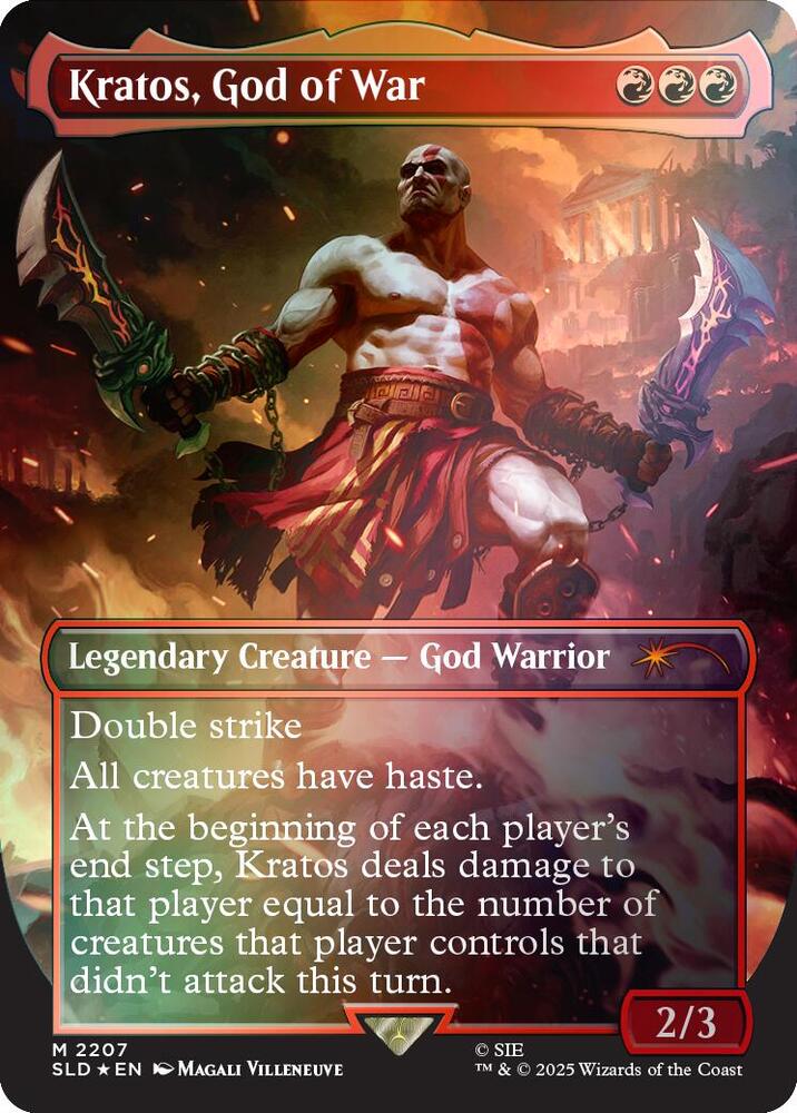 Kratos God of War Rainbow Foil 2207 (Secret Lair Drop Series)  - Foil | Good Games Adelaide SA