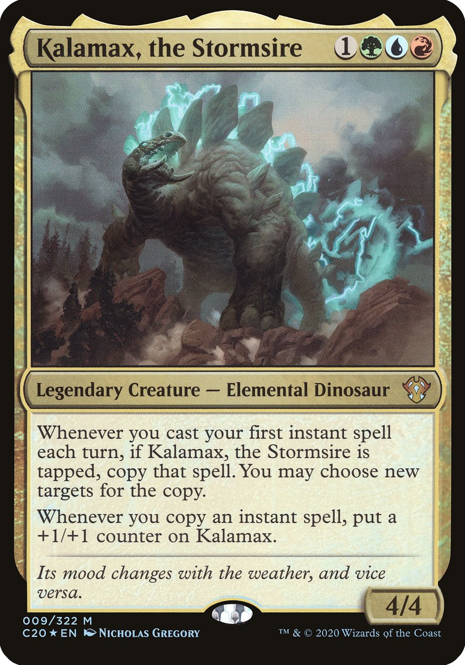 Kalamax, the Stormsire (Commander 2020) [Oversize Cards] | Good Games Adelaide SA