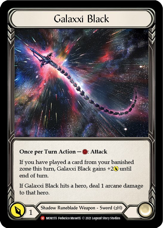 Galaxxi Black [MON155] Cold Foil | Good Games Adelaide SA