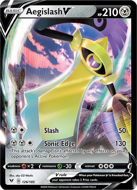Aegislash V 126/185 (SWSH04: Vivid Voltage)  - Holofoil | Good Games Adelaide SA