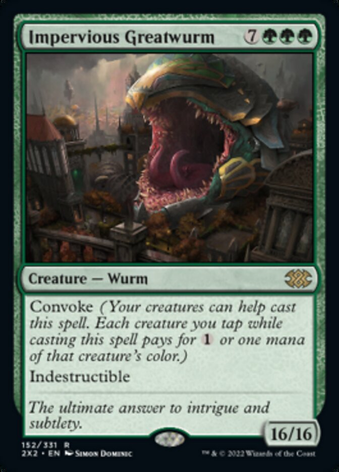 Impervious Greatwurm [Double Masters 2022] | Good Games Adelaide SA