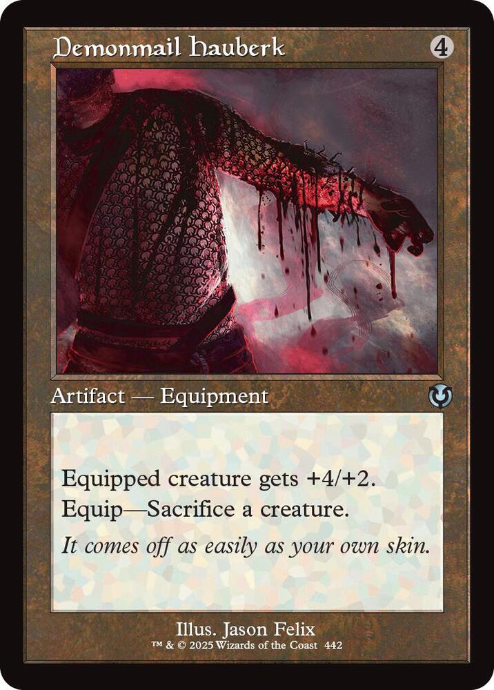 Demonmail Hauberk 442 (Innistrad Remastered)  - Foil | Good Games Adelaide SA