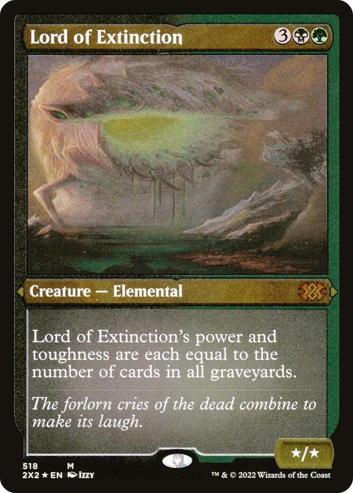 Lord of Extinction Foil Etched 518 (Double Masters 2022)  - Foil | Good Games Adelaide SA
