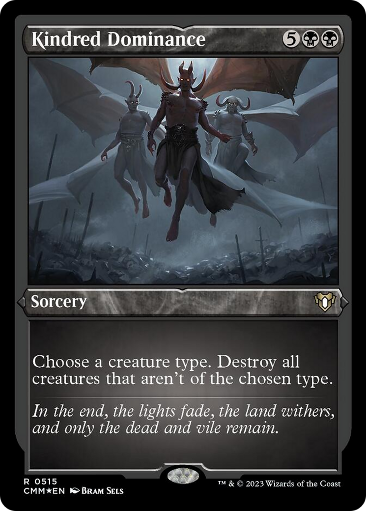 Kindred Dominance (Foil Etched) [Commander Masters] | Good Games Adelaide SA
