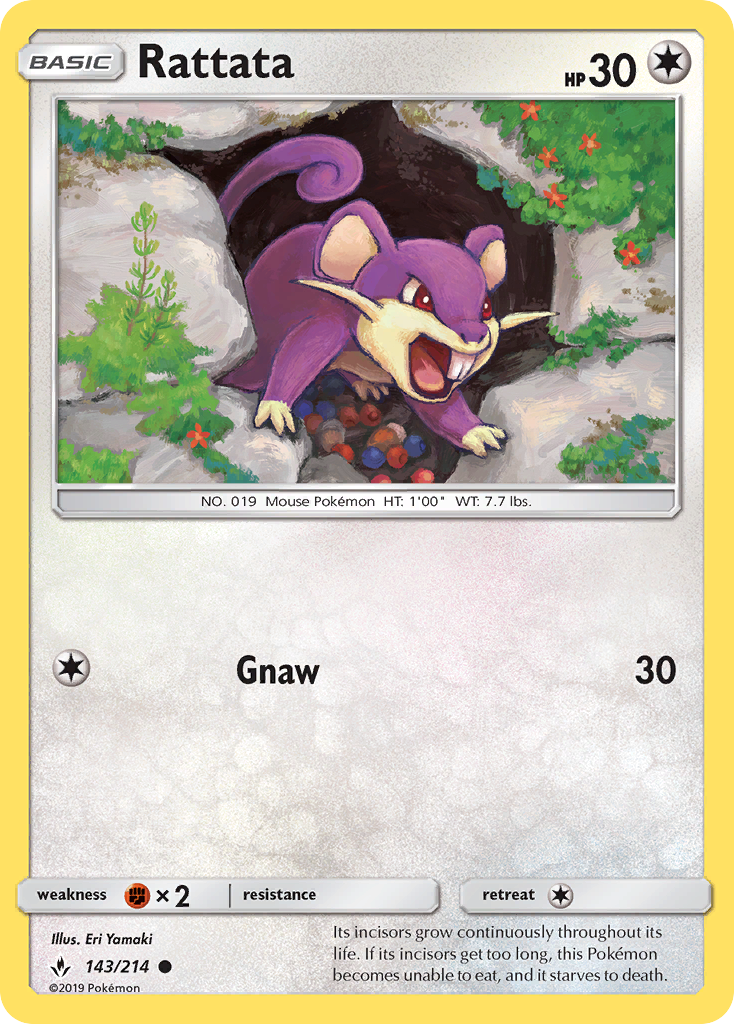 Rattata (143/214) [Sun & Moon: Unbroken Bonds] | Good Games Adelaide SA