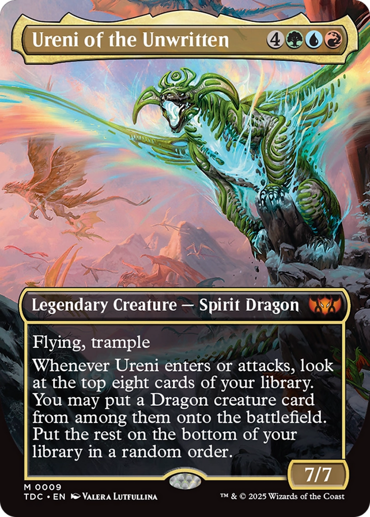 Ureni of the Unwritten (Borderless) [Tarkir: Dragonstorm Commander] | Good Games Adelaide SA