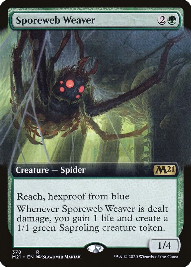 Sporeweb Weaver 378 (Core Set 2021)  - Foil | Good Games Adelaide SA