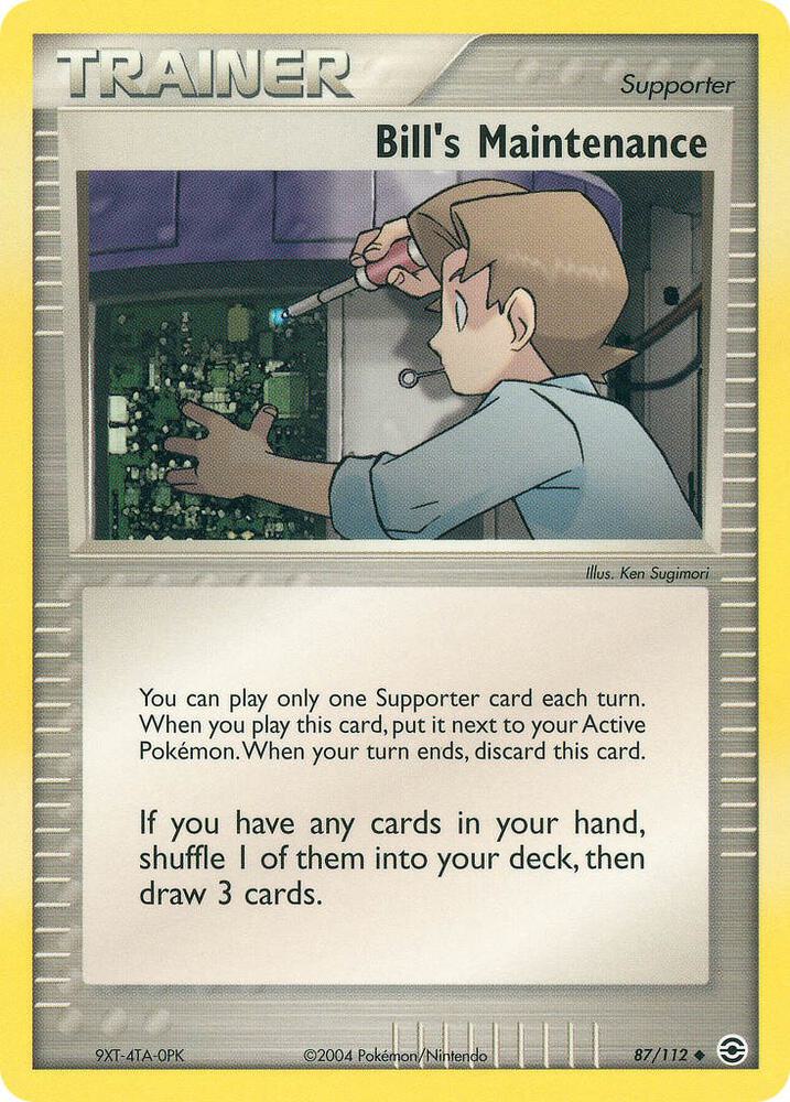 Bills Maintenance 87/112 (FireRed & LeafGreen)  - Reverse Holofoil | Good Games Adelaide SA