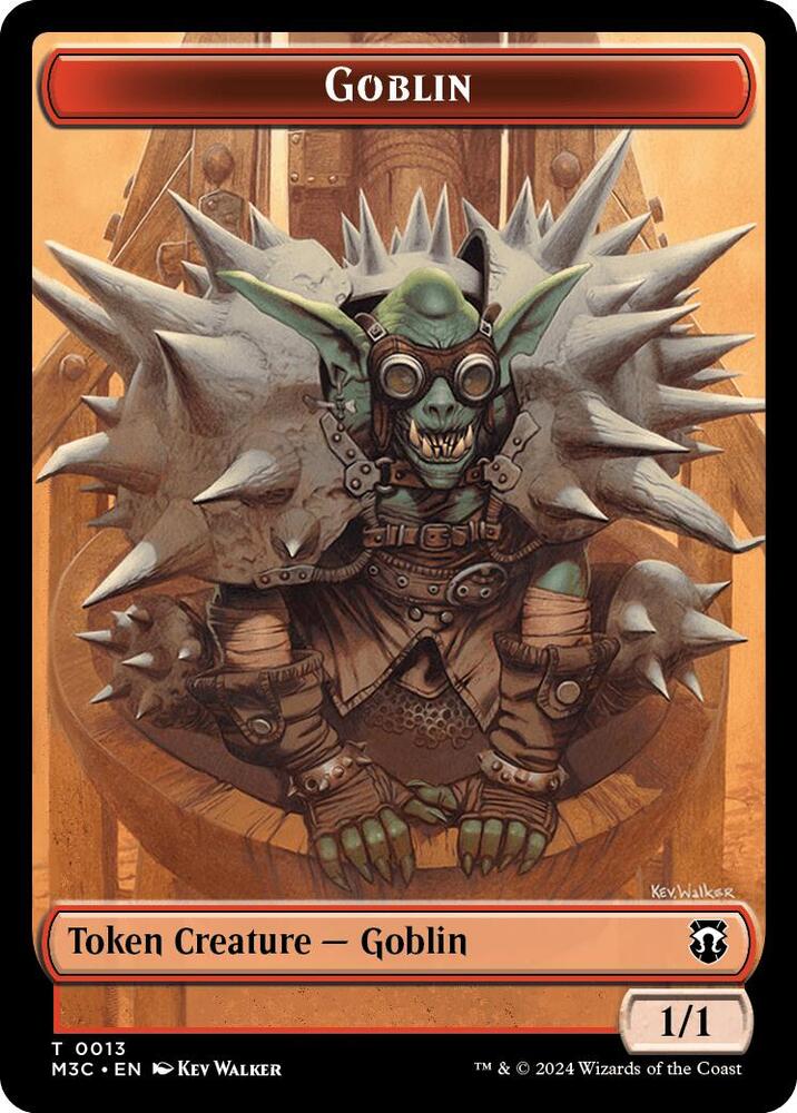 Goblin Tarmogoyf Double Sided Token 13 // 22 (Commander: Modern Horizons 3)  - Ripple Foil | Good Games Adelaide SA