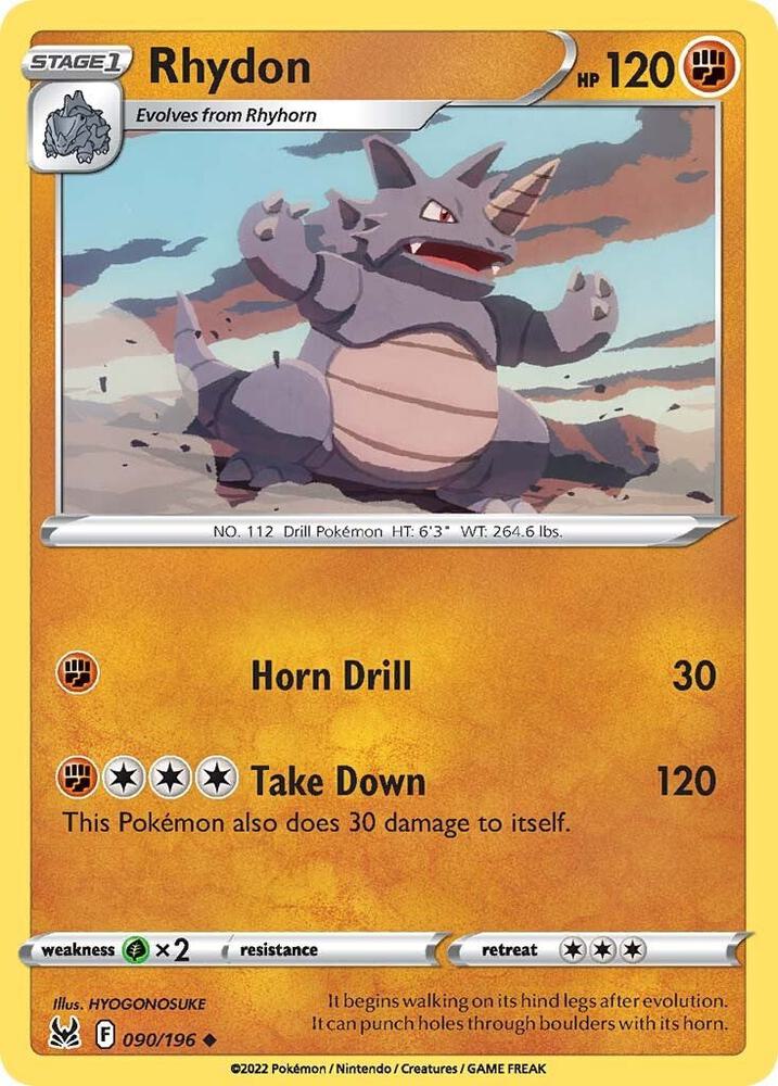 Rhydon 090/196 (SWSH11: Lost Origin)  | Good Games Adelaide SA