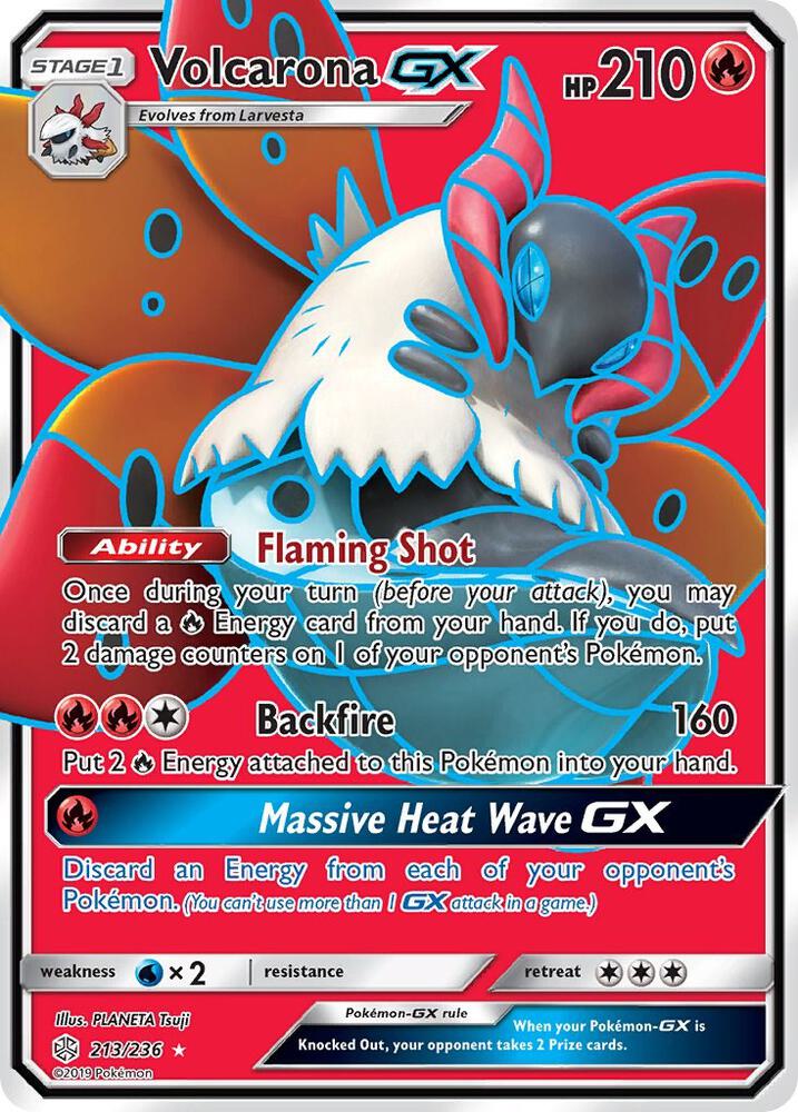 Volcarona GX Full Art 213/236 (SM - Cosmic Eclipse)  - Holofoil | Good Games Adelaide SA