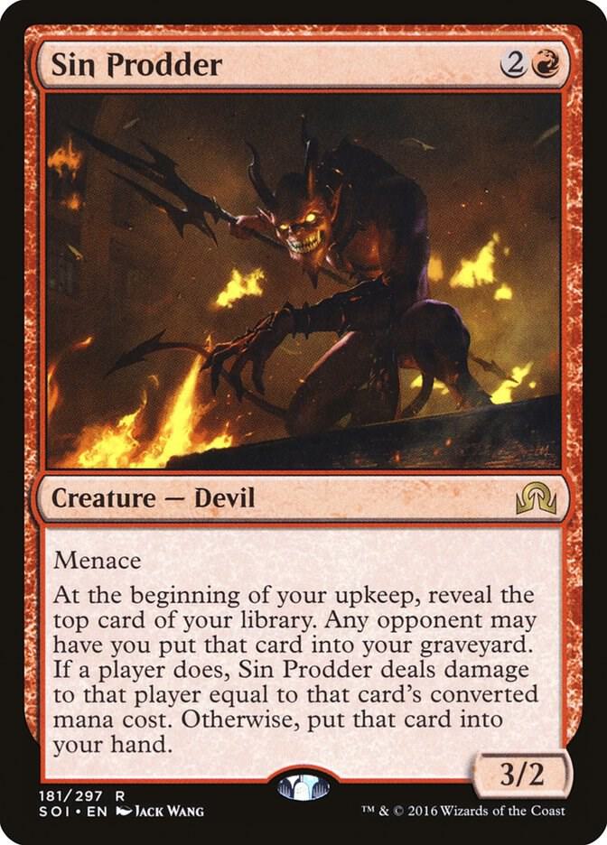 Sin Prodder 181 (Shadows over Innistrad)  - Foil | Good Games Adelaide SA