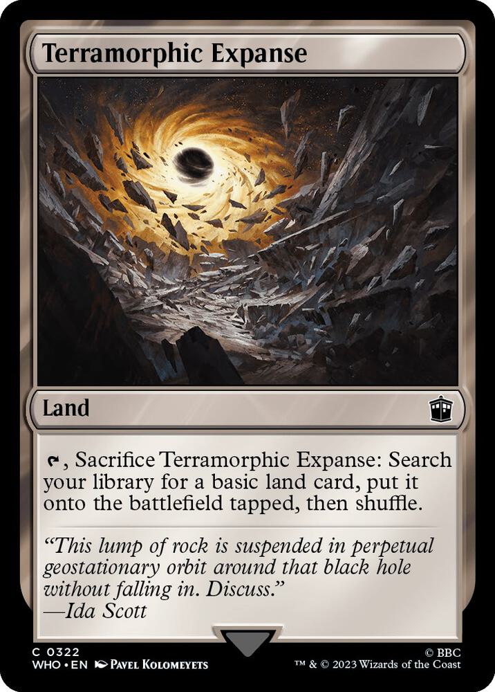 Terramorphic Expanse 322 (Universes Beyond: Doctor Who)  - Foil | Good Games Adelaide SA