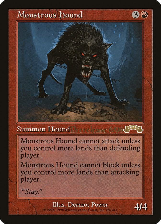Monstrous Hound 3 (Prerelease Cards)  | Good Games Adelaide SA