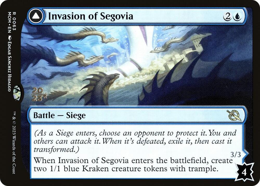Invasion of Segovia 63 (Prerelease Cards)  - Foil | Good Games Adelaide SA