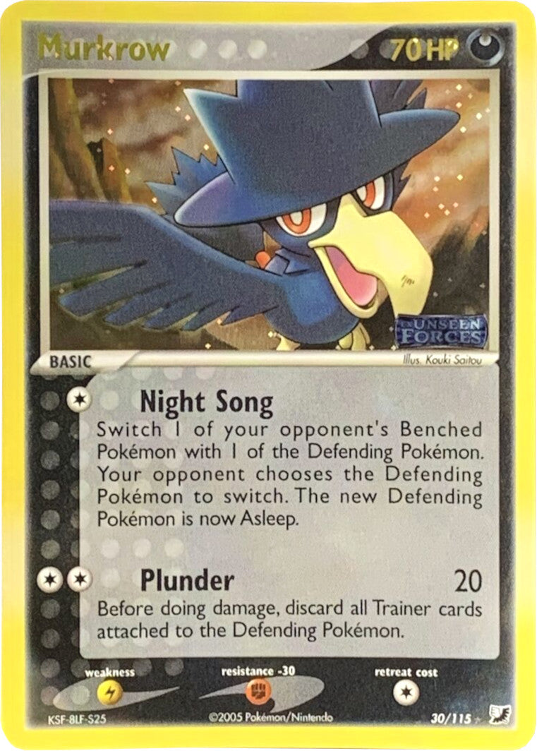 Murkrow (30/115) (Stamped) [EX: Unseen Forces] | Good Games Adelaide SA