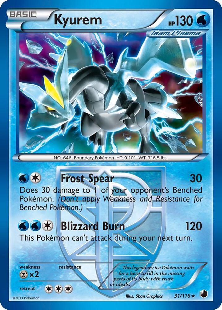 Kyurem Team Plasma 31/116 (Plasma Freeze)  - Holofoil | Good Games Adelaide SA