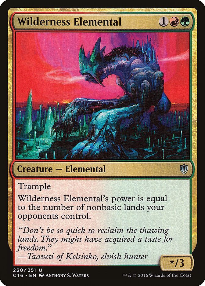 Wilderness Elemental [Commander 2016] | Good Games Adelaide SA