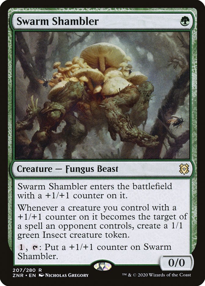 Swarm Shambler 207 (Zendikar Rising)  - Foil | Good Games Adelaide SA