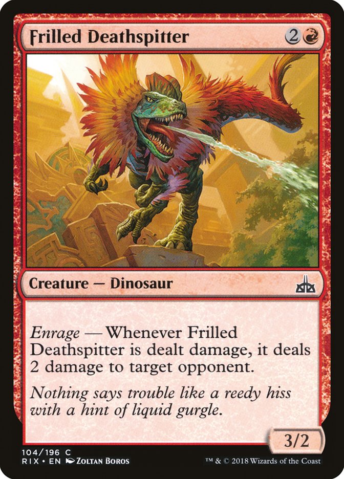 Frilled Deathspitter [Rivals of Ixalan] | Good Games Adelaide SA