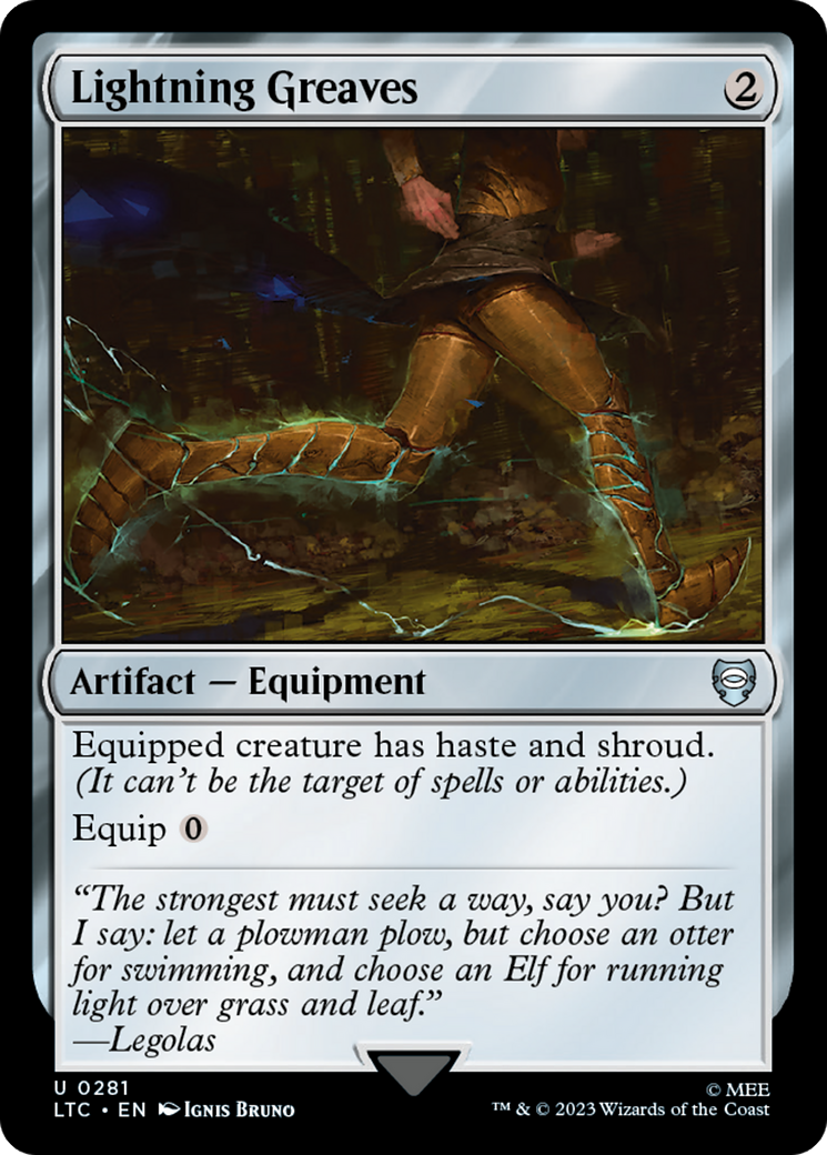 Lightning Greaves [The Lord of the Rings: Tales of Middle-Earth Commander] | Good Games Adelaide SA