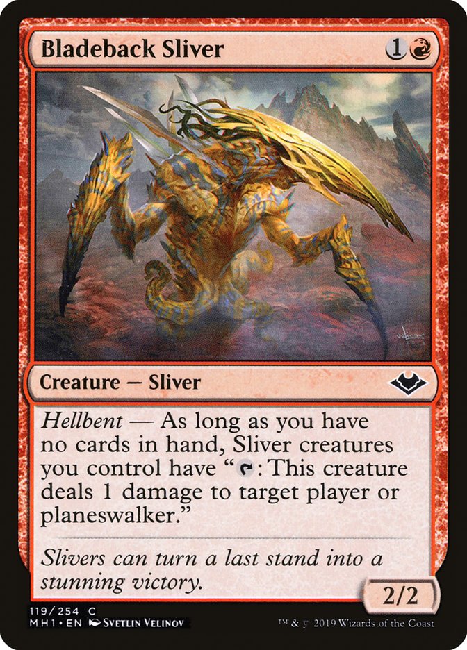 Bladeback Sliver 119 (Modern Horizons)  - Foil | Good Games Adelaide SA
