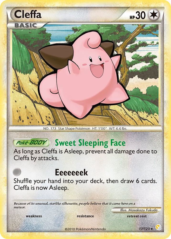 Cleffa 17/123 (HeartGold SoulSilver)  - Reverse Holofoil | Good Games Adelaide SA