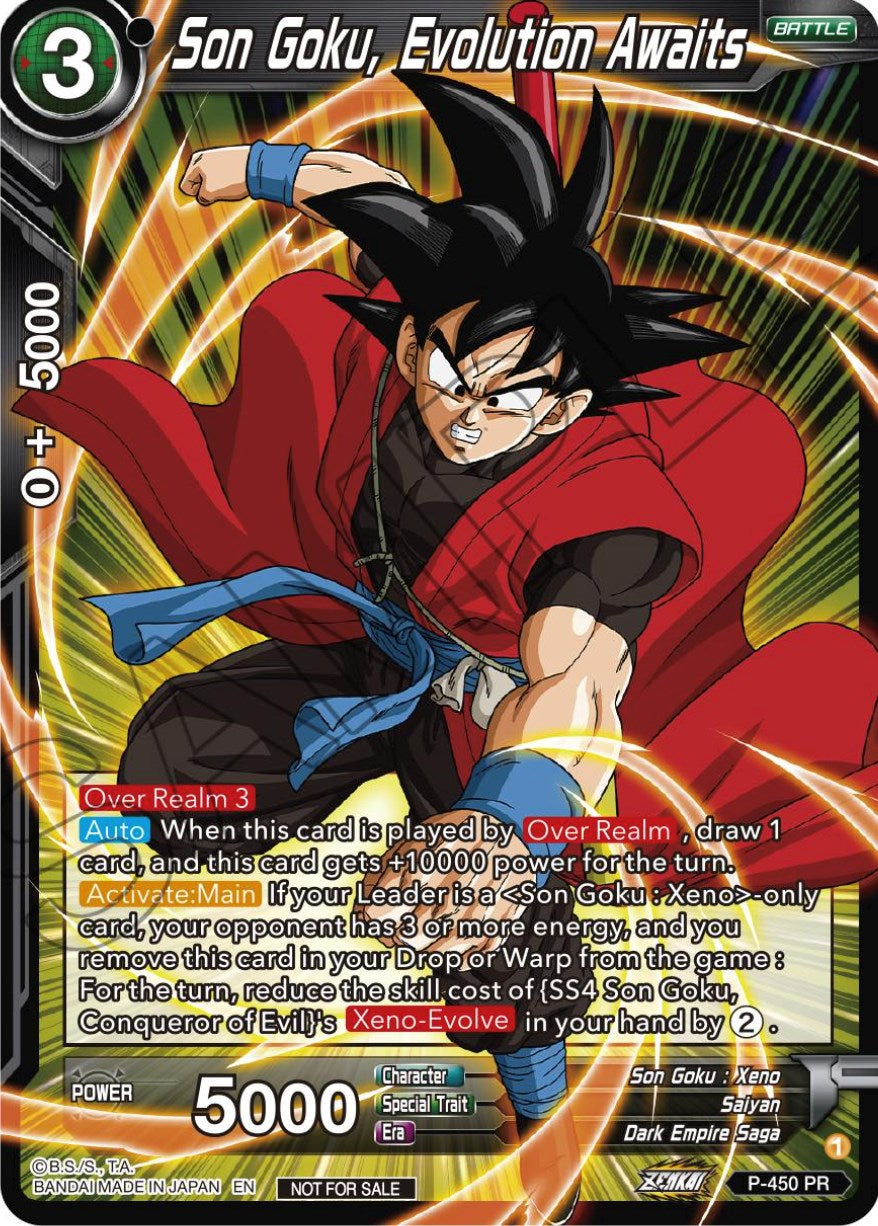 Son Goku, Evolution Awaits (P-450) [Tournament Promotion Cards] | Good Games Adelaide SA