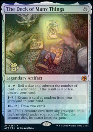 The Deck of Many Things [Dungeons & Dragons: Adventures in the Forgotten Realms Prerelease Promos] | Good Games Adelaide SA