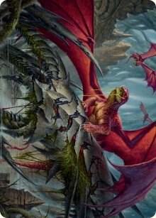 Hoarding Broodlord Art Card 23 (Art Series: March of the Machine)  | Good Games Adelaide SA