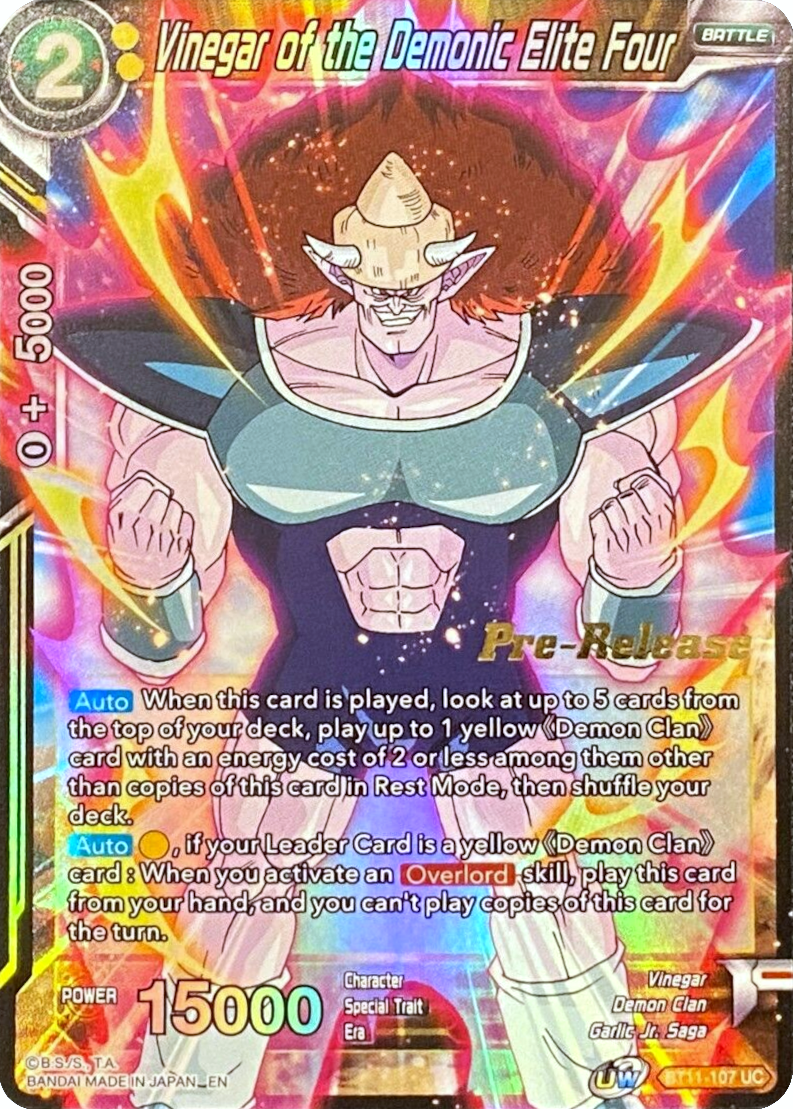 Vinegar of the Demonic Elite Four (BT11-107) [Vermilion Bloodline Prerelease Promos] | Good Games Adelaide SA