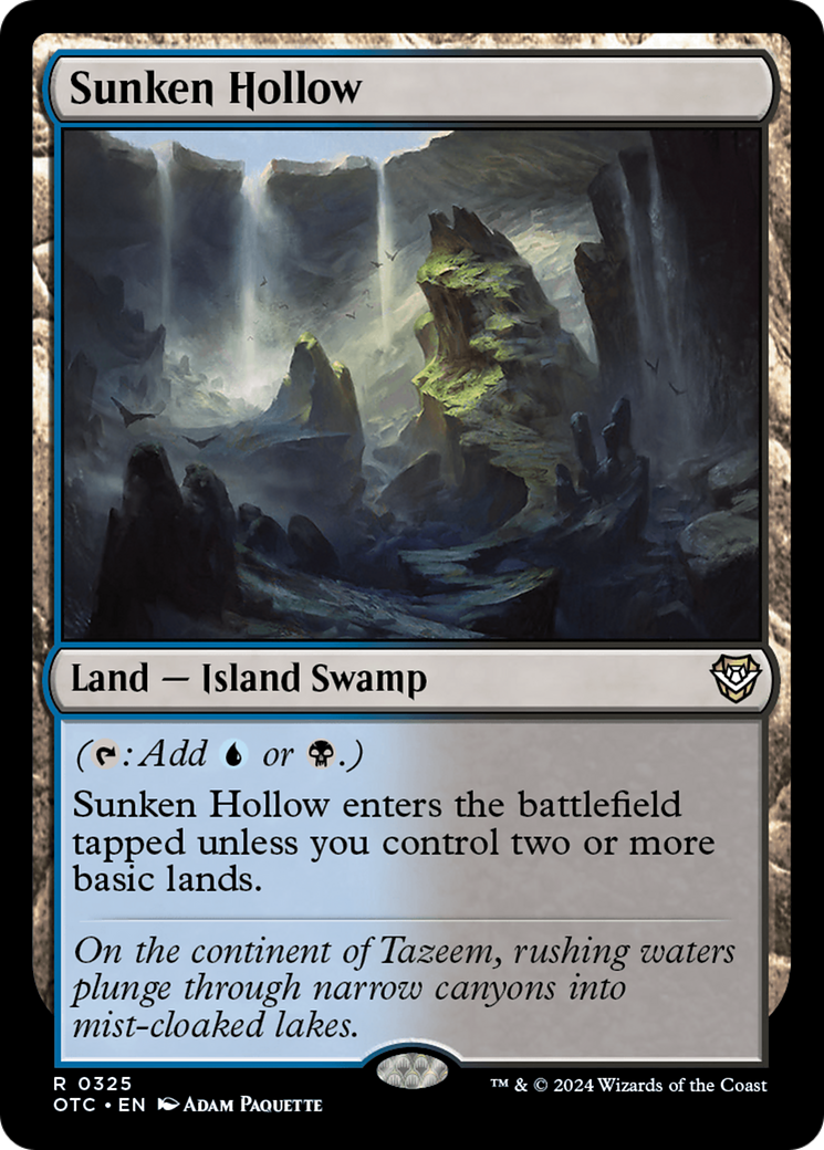 Sunken Hollow [Outlaws of Thunder Junction Commander] | Good Games Adelaide SA