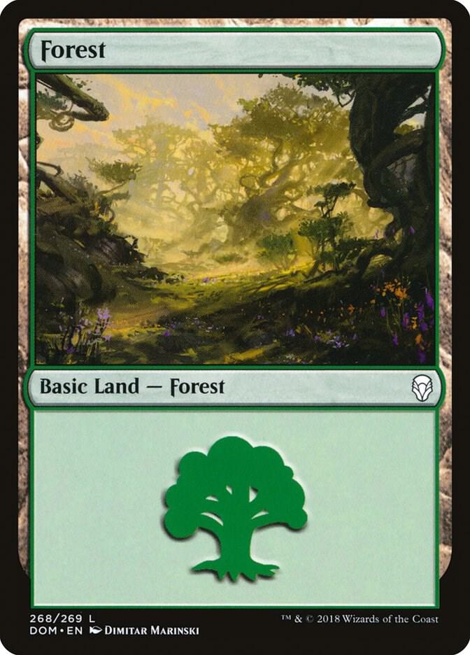 Forest 268 268 (Dominaria)  - Foil | Good Games Adelaide SA