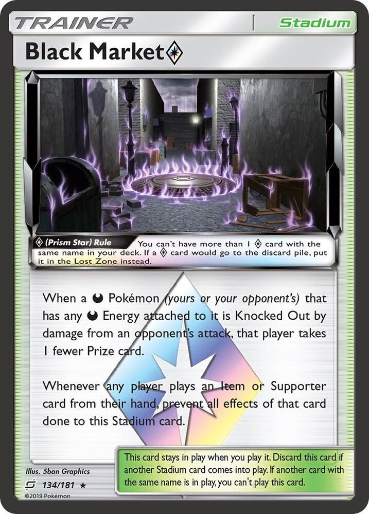 Black Market Prism Star 134/181 (SM - Team Up)  - Holofoil | Good Games Adelaide SA