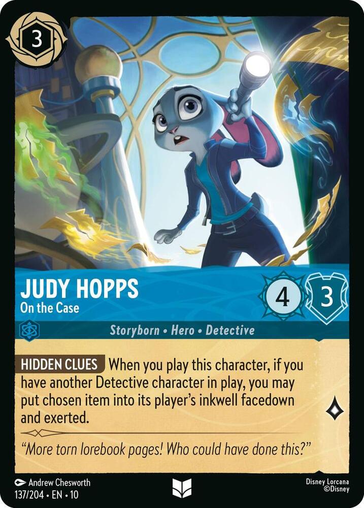 Judy Hopps On the Case 137/204 (Whispers in the Well)  | Good Games Adelaide SA