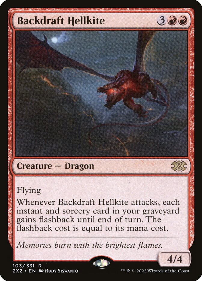 Backdraft Hellkite 103 (Double Masters 2022)  - Foil | Good Games Adelaide SA
