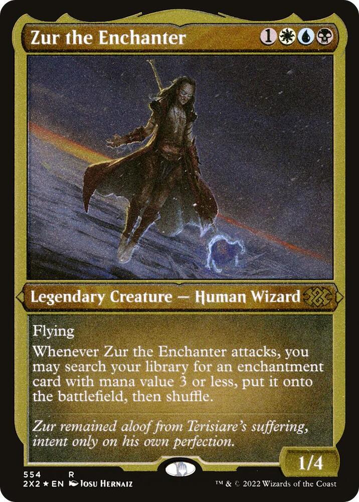 Zur the Enchanter Foil Etched 554 (Double Masters 2022)  - Foil | Good Games Adelaide SA