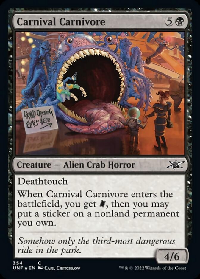 Carnival Carnivore (Galaxy Foil) [Unfinity] | Good Games Adelaide SA