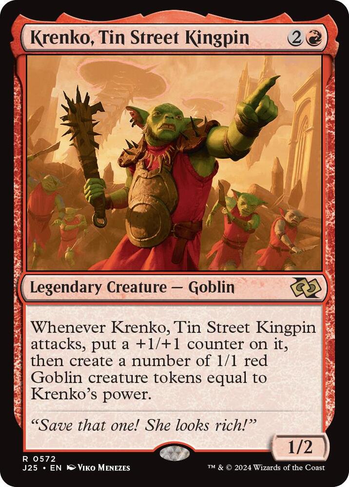Krenko, Tin Street Kingpin 572 (Foundations Jumpstart)  | Good Games Adelaide SA