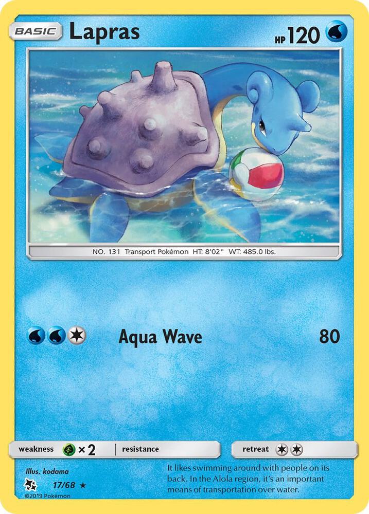 Lapras 17/68 (Hidden Fates)  | Good Games Adelaide SA