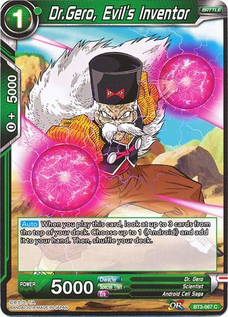 Dr. Gero, Evil's Inventor [BT3-067] | Good Games Adelaide SA