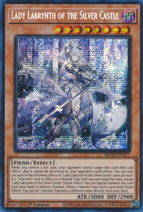 Lady Labrynth of the Silver Castle [MP23-EN177] Prismatic Secret Rare | Good Games Adelaide SA