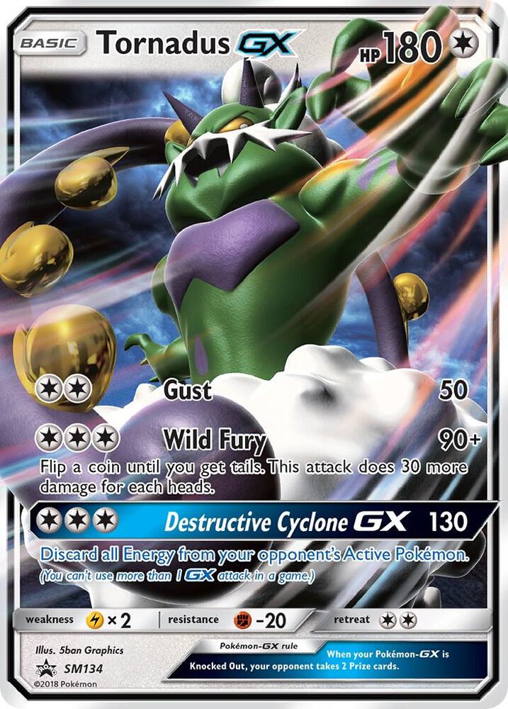 Tornadus GX SM134 (SM Promos)  - Holofoil | Good Games Adelaide SA