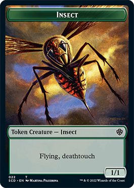 Insect // Human Warrior Double-Sided Token [Starter Commander Decks] | Good Games Adelaide SA