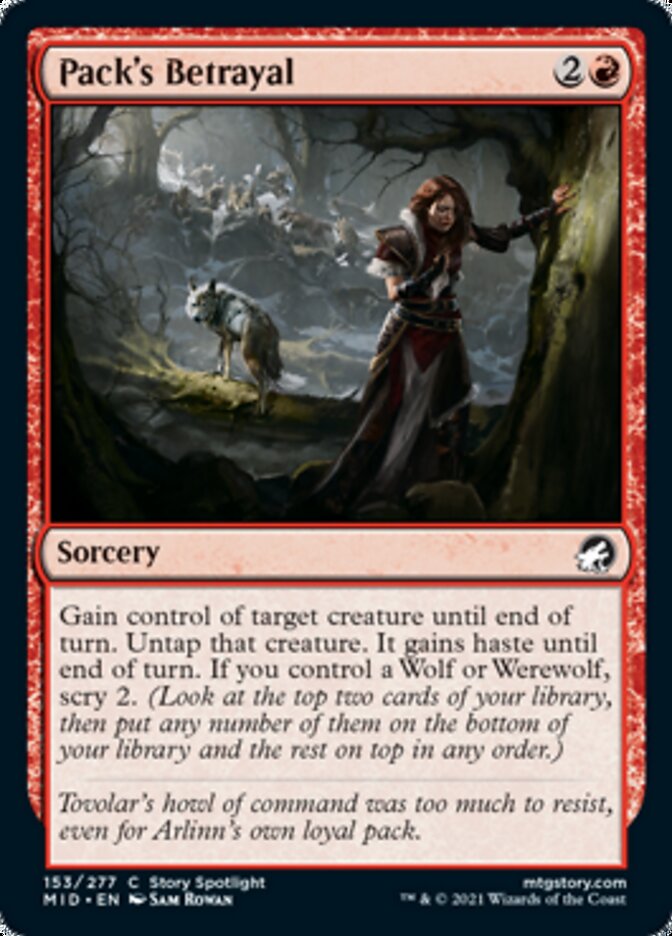 Pack's Betrayal [Innistrad: Midnight Hunt] | Good Games Adelaide SA