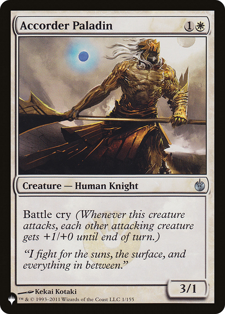 Accorder Paladin [The List Reprints] | Good Games Adelaide SA