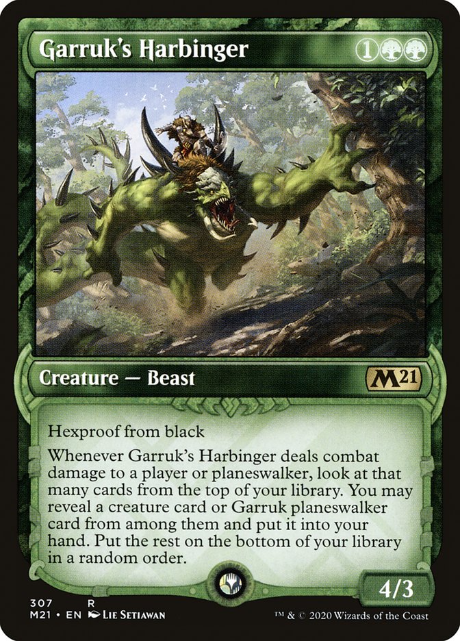 Garruk's Harbinger (Showcase) [Core Set 2021] | Good Games Adelaide SA